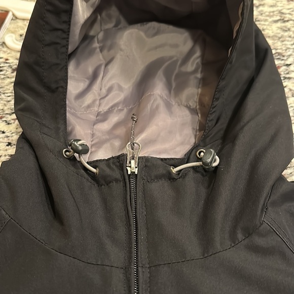 Eddie Bauer Black SOFT SHELL HOODED Jacket SIZE XS - Picture 10 of 13